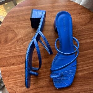 Reformation Blue Strappy Women's Sandals